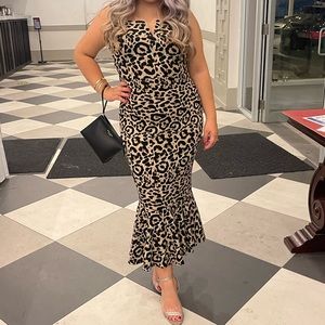 Cheetah MIDI Dress - Leopard Dress - Party/Evening dress